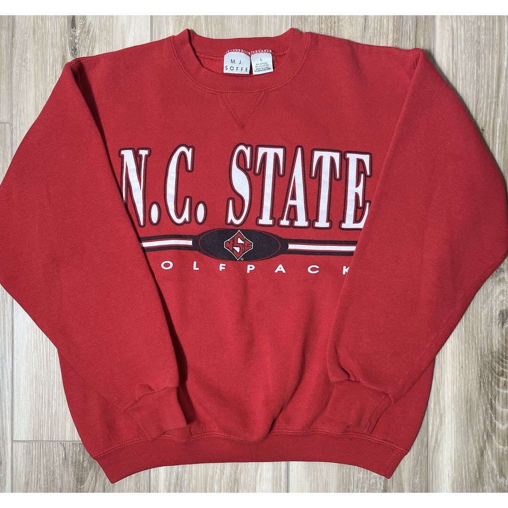 Vintage NC State Wolfpack Sweatshirt M.J Soffe- Youth Size Large